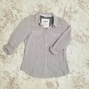 Garage Button Down Stripped Shirt